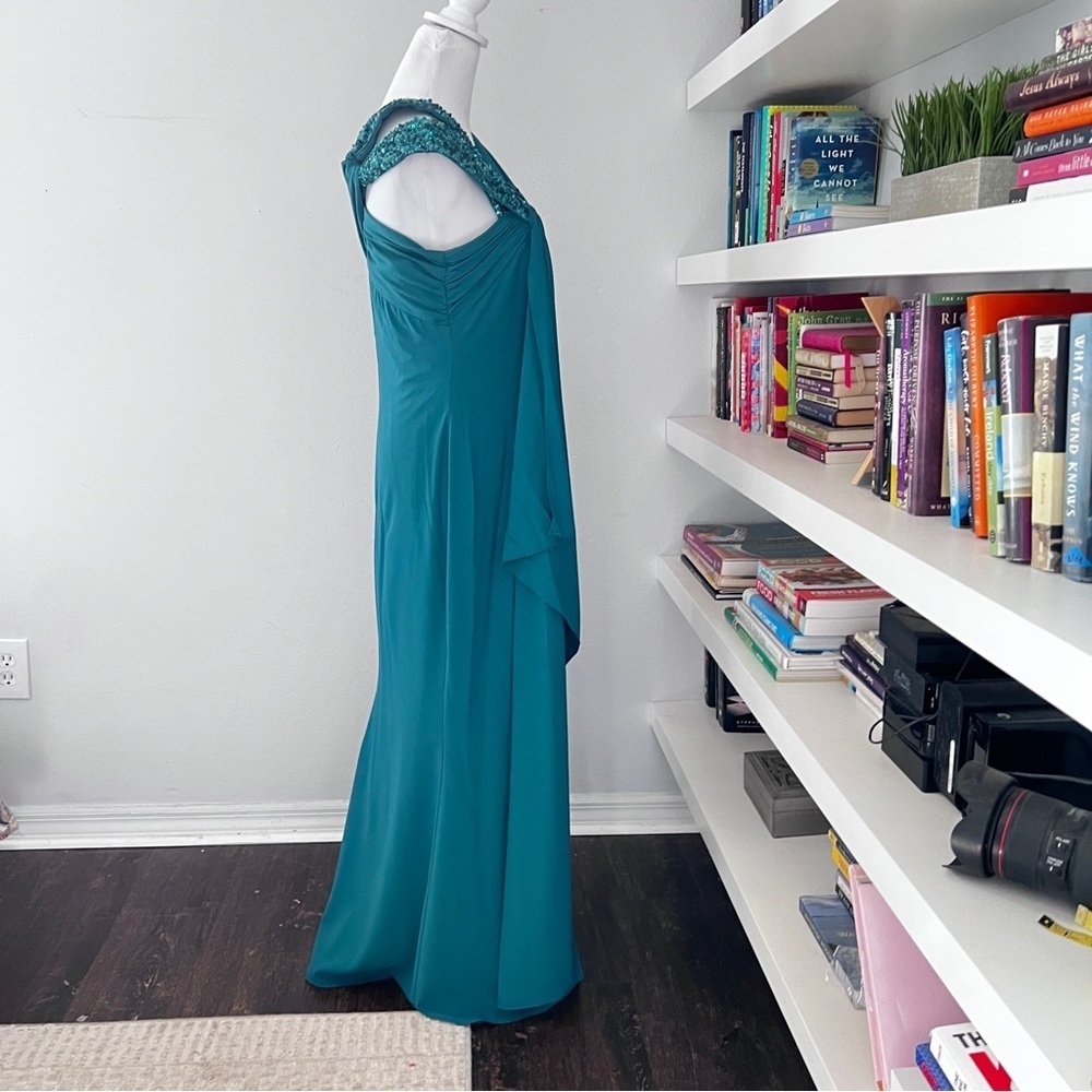 Badgley Mischka Teal Dress - Picture 9 of 16